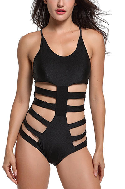 Maiô Bodycon com Recortes